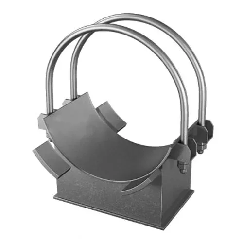 Двуххомутовые неподвижные опоры 194x254x22.1 мм 12Х18Н10Т ГОСТ 108.275.38-80