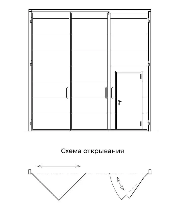 Промышленные ворота ВРС 3000x3000 мм